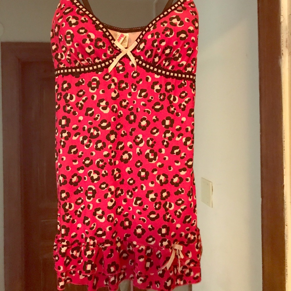 Hot Pink Cheetah Chemise
